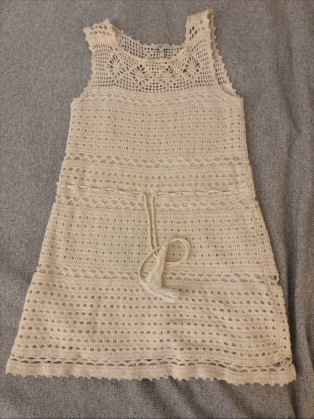 Joie Crochet Tank mini Dress - size small